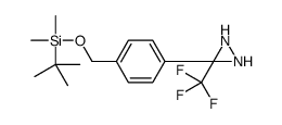 4-[3-(三氟甲基)-3H-二氮丙啶]苯甲醇叔丁基(二甲基)甲硅烷基醚结构式