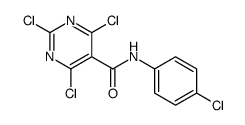 2,4,6-trichloro-N-(4-chlorophenyl)pyrimidine-5-carboxamide Structure