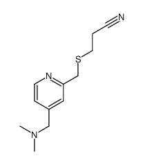 3-[[4-[(dimethylamino)methyl]pyridin-2-yl]methylsulfanyl]propanenitrile Structure