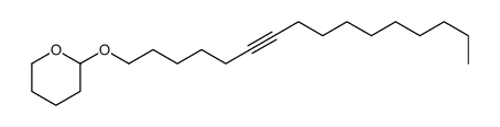 2-hexadec-6-ynoxyoxane Structure