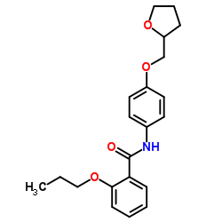 2-Propoxy-N-[4-(tetrahydro-2-furanylmethoxy)phenyl]benzamide Structure