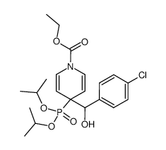 ethyl 4-((4-chlorophenyl)(hydroxy)methyl)-4-(diisopropoxyphosphoryl)pyridine-1(4H)-carboxylate Structure