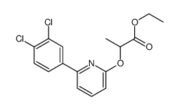 ethyl 2-[6-(3,4-dichlorophenyl)pyridin-2-yl]oxypropanoate结构式