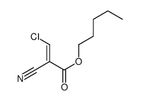 pentyl 3-chloro-2-cyanoprop-2-enoate Structure