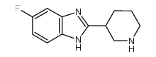 5-FLUORO-2-PIPERIDIN-3-YL-1H-BENZOIMIDAZOLE Structure
