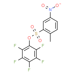 2,3,4,5,6-PENTAFLUOROPHENYL 2-METHYL-5-NITROBENZENESULFONATE Structure