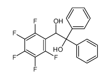 2-(2,3,4,5,6-pentafluorophenyl)-1,1-diphenylethane-1,2-diol结构式