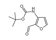 tert-butyl 2-formylfuran-3-ylcarbamate结构式