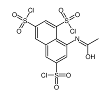 8-acetamidonaphthalene-1,3,6-trisulfonyl chloride结构式
