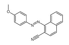 1-[(4-methoxyphenyl)diazenyl]naphthalene-2-carbonitrile结构式