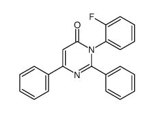 3-(2-fluorophenyl)-2,6-diphenylpyrimidin-4-one Structure