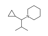 1-(1-cyclopropyl-2-methylpropyl)piperidine Structure