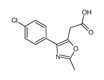 2-[4-(4-chlorophenyl)-2-methyl-1,3-oxazol-5-yl]acetic acid结构式