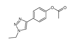 1-ethyl-4-<4-(acetyloxy)phenyl>-1,2,3-triazole结构式