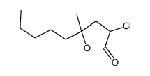 3-chloro-5-methyl-5-pentyloxolan-2-one Structure