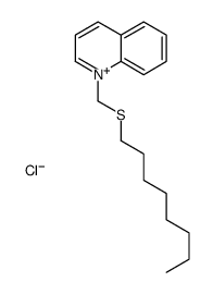 1-(octylsulfanylmethyl)quinolin-1-ium,chloride Structure