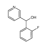 (2-fluorophenyl)(3-pyridyl)methanol Structure