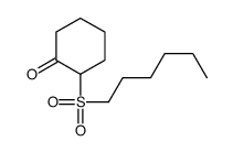 2-hexylsulfonylcyclohexan-1-one Structure