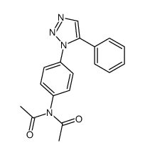 N-acetyl-N-[4-(5-phenyltriazol-1-yl)phenyl]acetamide结构式