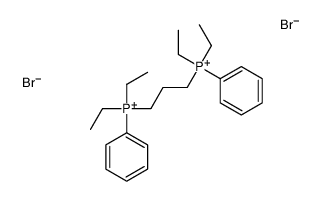 3-[diethyl(phenyl)phosphaniumyl]propyl-diethyl-phenylphosphanium,dibromide Structure