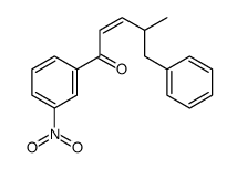 4-methyl-1-(3-nitrophenyl)-5-phenylpent-2-en-1-one Structure