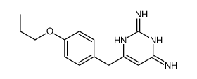 6-[(4-propoxyphenyl)methyl]pyrimidine-2,4-diamine Structure