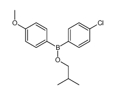 (4-chlorophenyl)-(4-methoxyphenyl)-(2-methylpropoxy)borane结构式