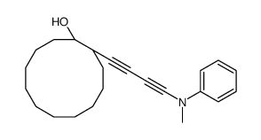 1-[4-(N-methylanilino)buta-1,3-diynyl]cyclododecan-1-ol Structure