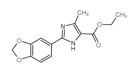 ethyl 2-(1,3-benzodioxol-5-yl)-5-methyl-1H-imidazole-4-carboxylate Structure