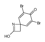 6,8-dibromo-1-azaspiro[3.5]nona-5,8-diene-2,7-dione结构式