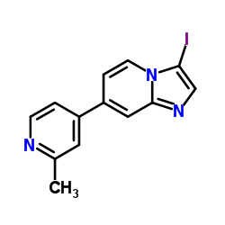 3-Iodo-7-(2-methyl-4-pyridinyl)imidazo[1,2-a]pyridine结构式