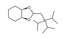 (((3aR,7aS)-hexahydrobenzo[d][1,3]dioxol-2-yl)methyl)triisopropylsilane Structure