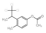 [4-methyl-3-(1,1,1-trichloropropan-2-yl)phenyl] acetate Structure