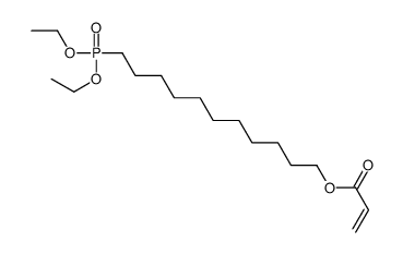 11-diethoxyphosphorylundecyl prop-2-enoate结构式