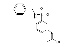 N-[3-[(4-fluorophenyl)methylsulfamoyl]phenyl]acetamide结构式