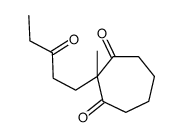 2-methyl-2-(3-oxopentyl)cycloheptane-1,3-dione Structure