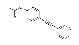 3-[2-[4-(difluoromethoxy)phenyl]ethynyl]pyridine结构式