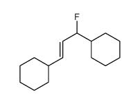 (3-cyclohexyl-1-fluoroprop-2-enyl)cyclohexane Structure