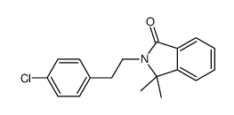 2-[2-(4-chlorophenyl)ethyl]-3,3-dimethylisoindol-1-one结构式