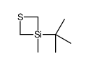 3-tert-butyl-3-methyl-1,3-thiasiletane结构式