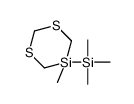trimethyl-(5-methyl-1,3,5-dithiasilinan-5-yl)silane结构式