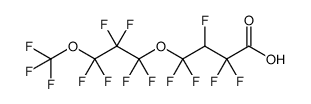 2,2,3,4,4-pentafluoro-4-(1,1,2,2,3,3-hexafluoro-3-trifluoromethoxypropoxy)butyric acid结构式