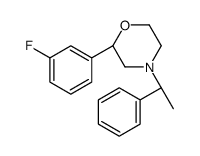 (2S)-2-(3-fluorophenyl)-4-[(1S)-1-phenylethyl]morpholine结构式