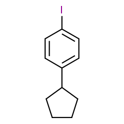 BENZENE, 1-CYCLOPENTYL-4-IODO-结构式