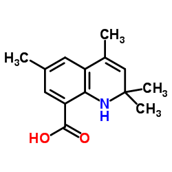 2,2,4,6-Tetramethyl-1,2-dihydro-8-quinolinecarboxylic acid Structure