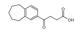 4-oxo-4-(6,7,8,9-tetrahydro-5H-benzocyclohepten-2-yl)-butyric acid结构式