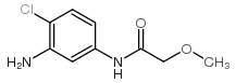 N-(3-氨基-4-氯苯基)-2-甲氧基乙酰胺结构式