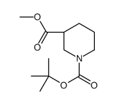 (R)-N-Boc-哌啶-3-羧酸甲酯结构式