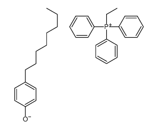 ethyltriphenylphosphonium, salt with 4-octylphenol (1:1) Structure