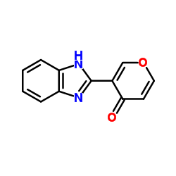 3-(1H-Benzimidazol-2-yl)-4H-pyran-4-one Structure